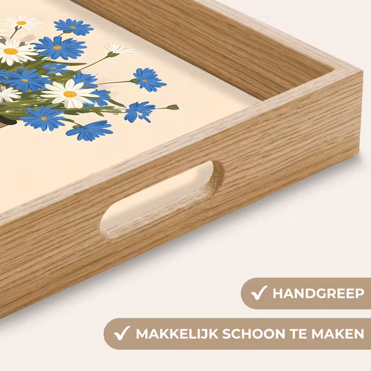 Dienblad - Coffee - Blik - Minimalistisch - Bloemen — 8