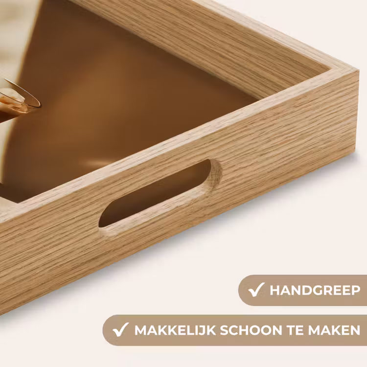 Dienblad - Glas - Ijskoffie - Schaduw - Bruin — 8