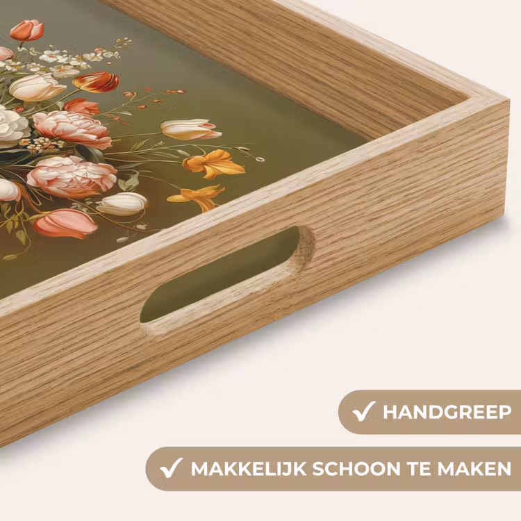 Dienblad - Neutral - Bloemen - Boeket - Vaas — 8