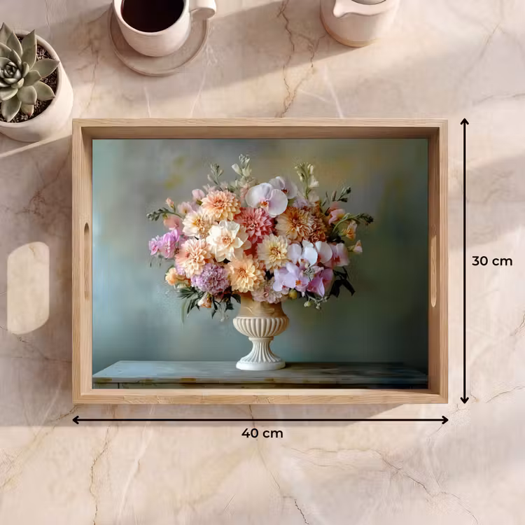 Dienblad - Orchidee - Boeket - Vaas - Bloemen — 7