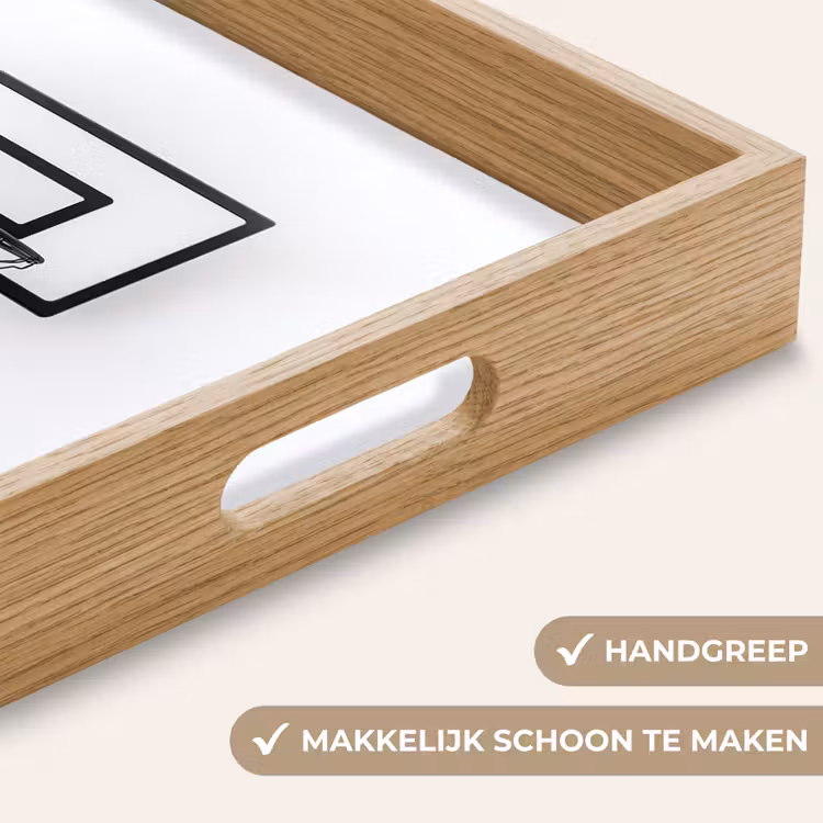 Dienblad - Basketbalbord - Minimalistisch - Zwart — 8