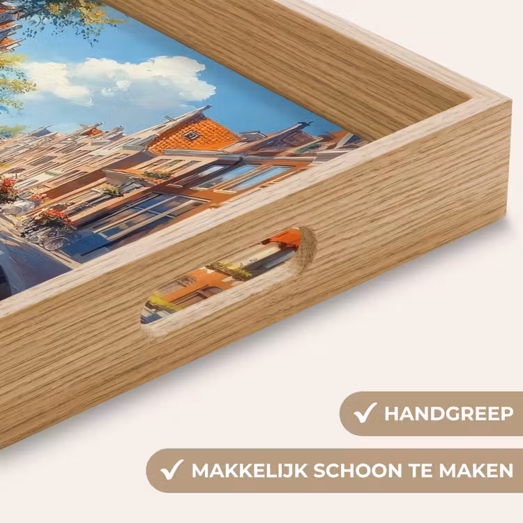 Dienblad - Stad - Gracht - Zon - Fietsen — 8