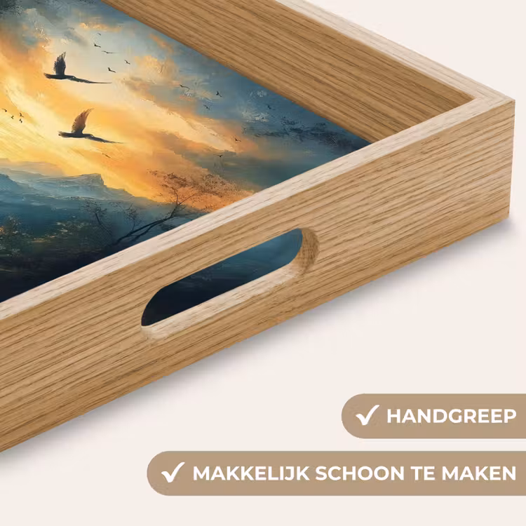 Dienblad - Vogels - Zon - Bomen - Groen — 8