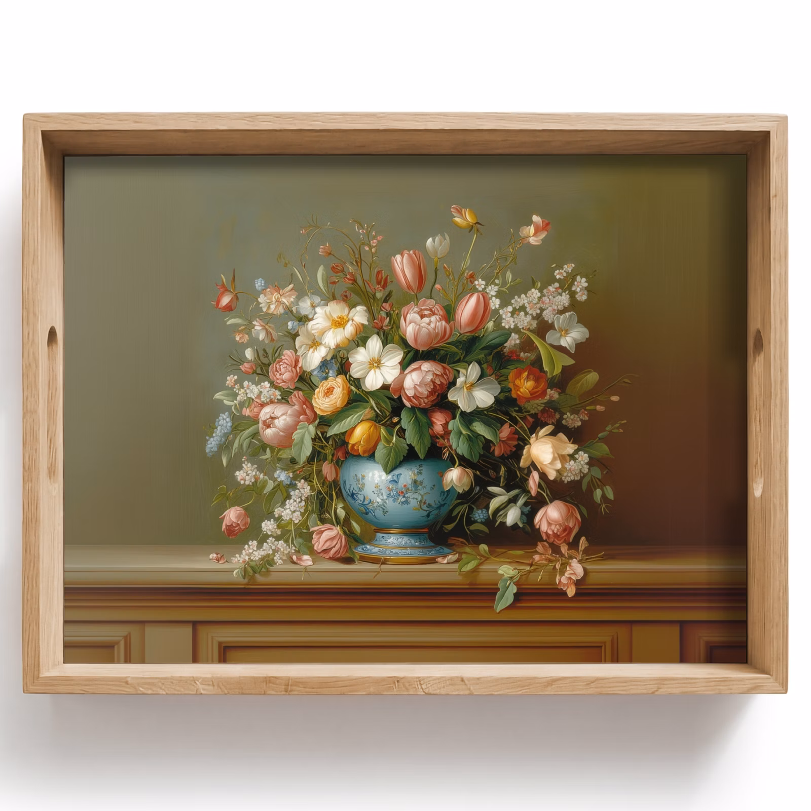 Dienblad - Vaas - Pastel - Kleuren - Bloemen — 1