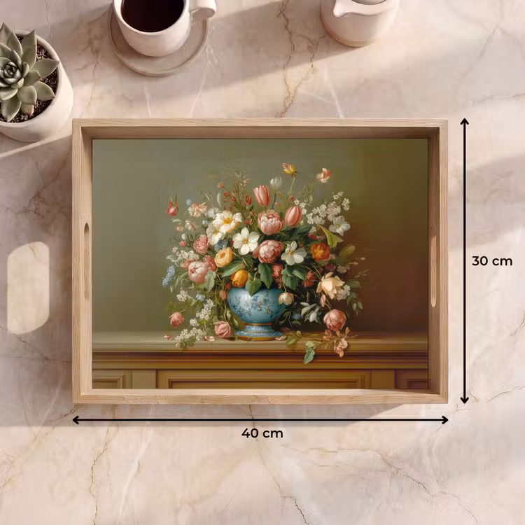 Dienblad - Vaas - Pastel - Kleuren - Bloemen — 7
