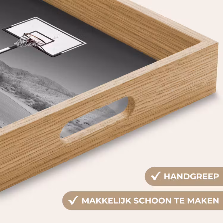 Dienblad - Basketbalpaal - Landschap - Zand - Wit — 8