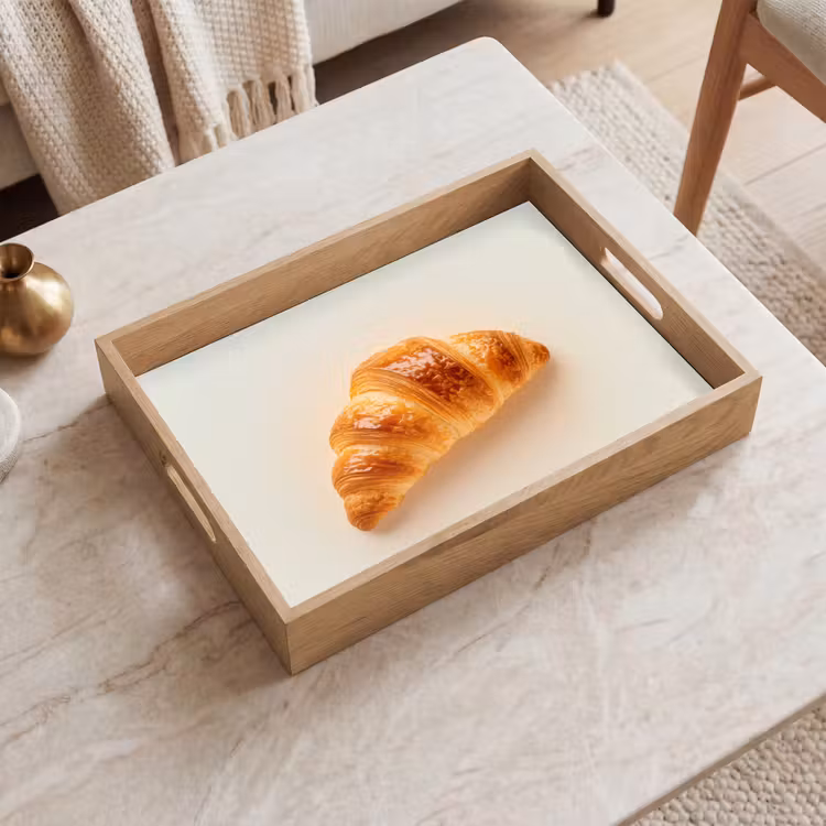 Dienblad - Croissant - Brood - Beige — 2