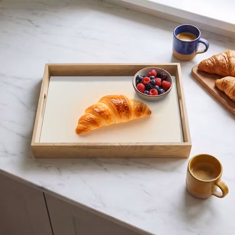 Dienblad - Croissant - Brood - Beige — 3