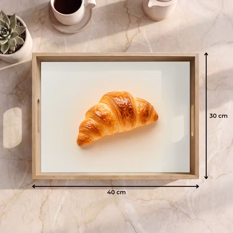 Dienblad - Croissant - Brood - Beige — 7