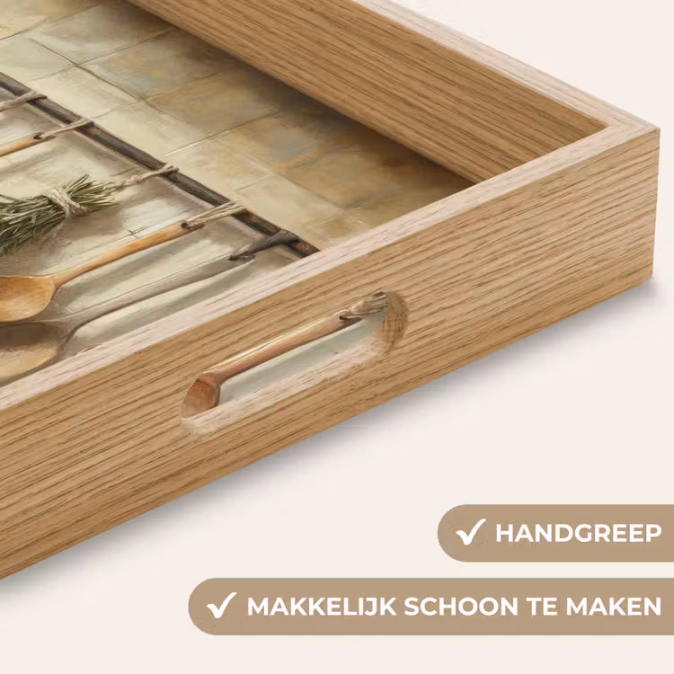Dienblad - Hout - Keukengerei - Stilleven - Tegels — 8