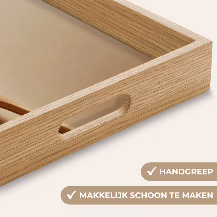 Dienblad - Lepel - Rijst - Hout - Beige — 8