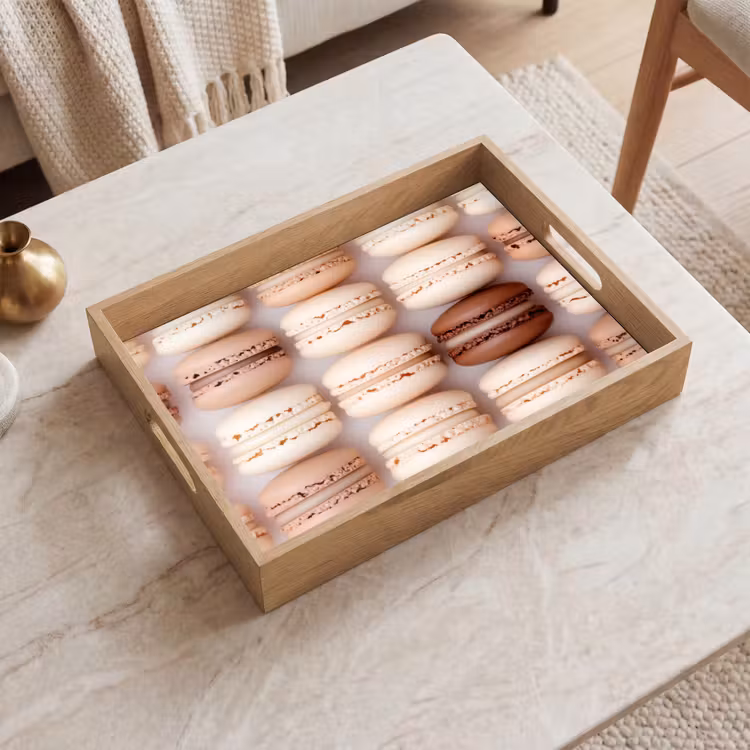 Dienblad - Macarons - Beige - Bruin — 2