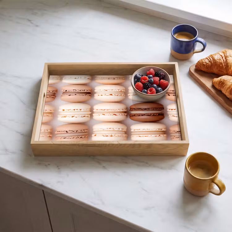 Dienblad - Macarons - Beige - Bruin — 3