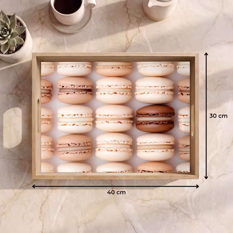 Dienblad - Macarons - Beige - Bruin — 7