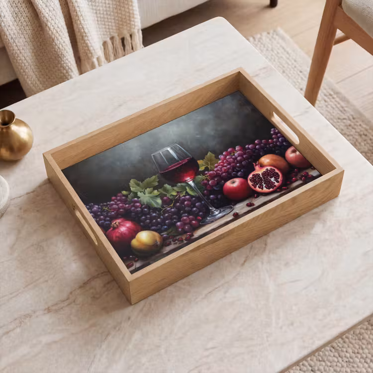 Dienblad - Wijn - Fruit - Stilleven — 2