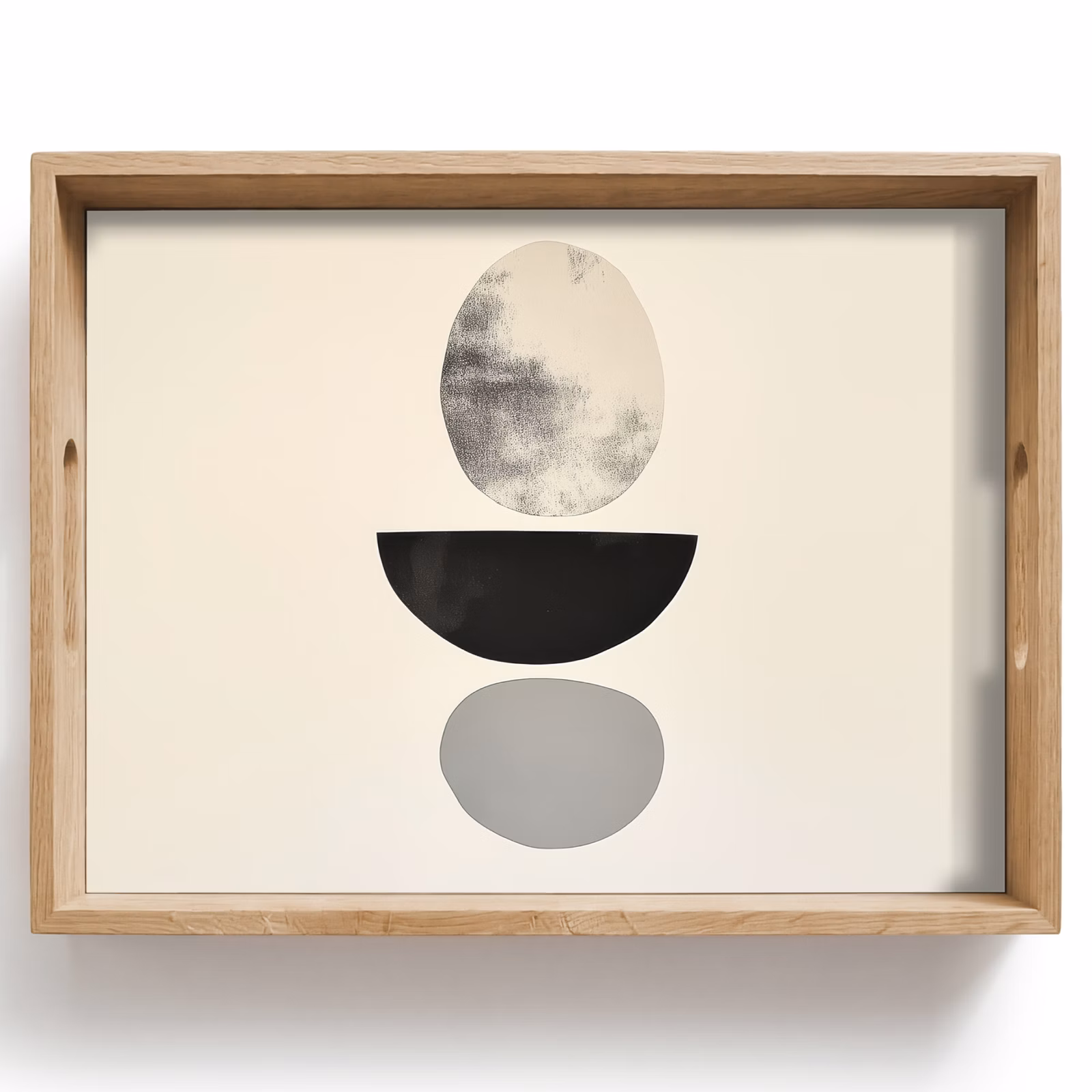 Dienblad - Beige - Japandi - Wabi sabi — 1