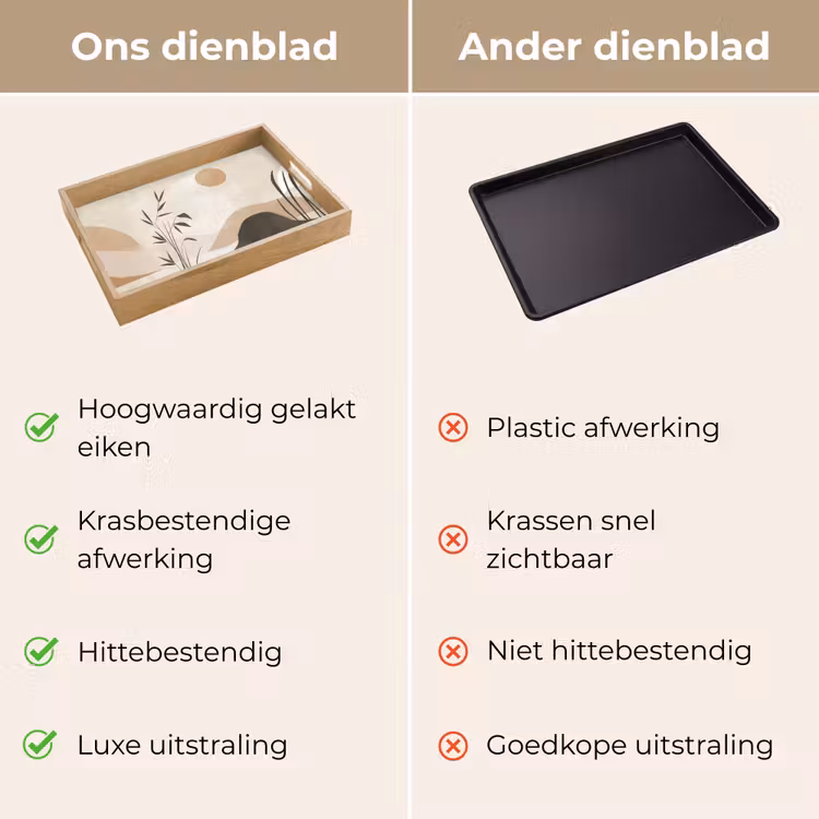 Dienblad - Japandi - Landschap - Beige — 9