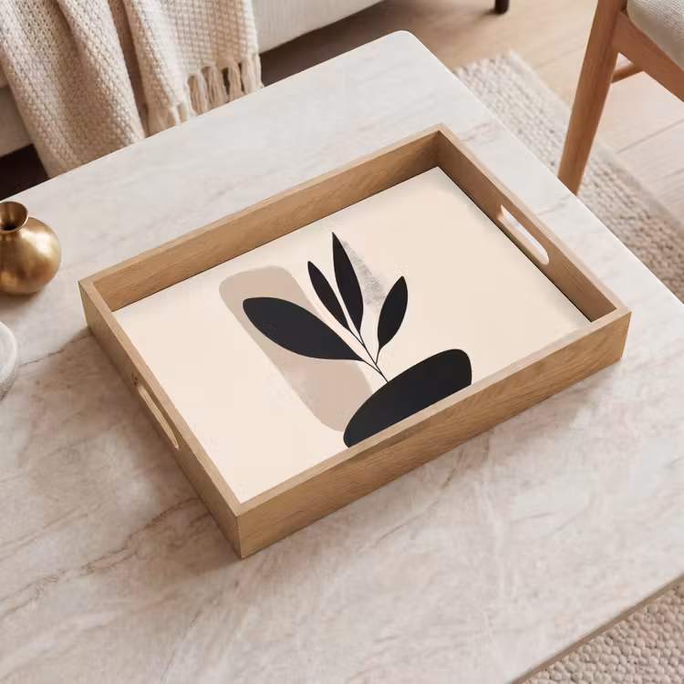 Dienblad - Plant - Beige - Japandi — 2