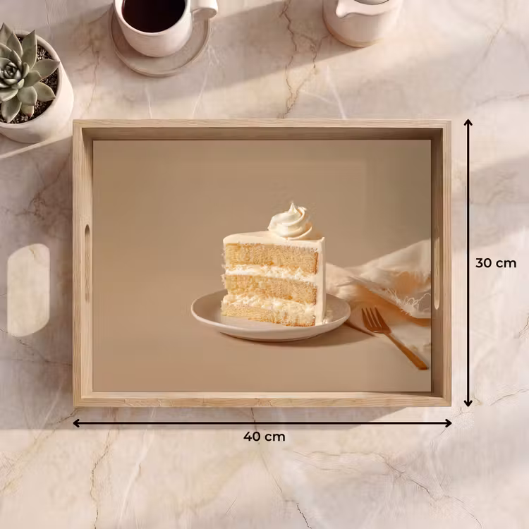 Dienblad - Vanilletaart - Cake - Romig — 7
