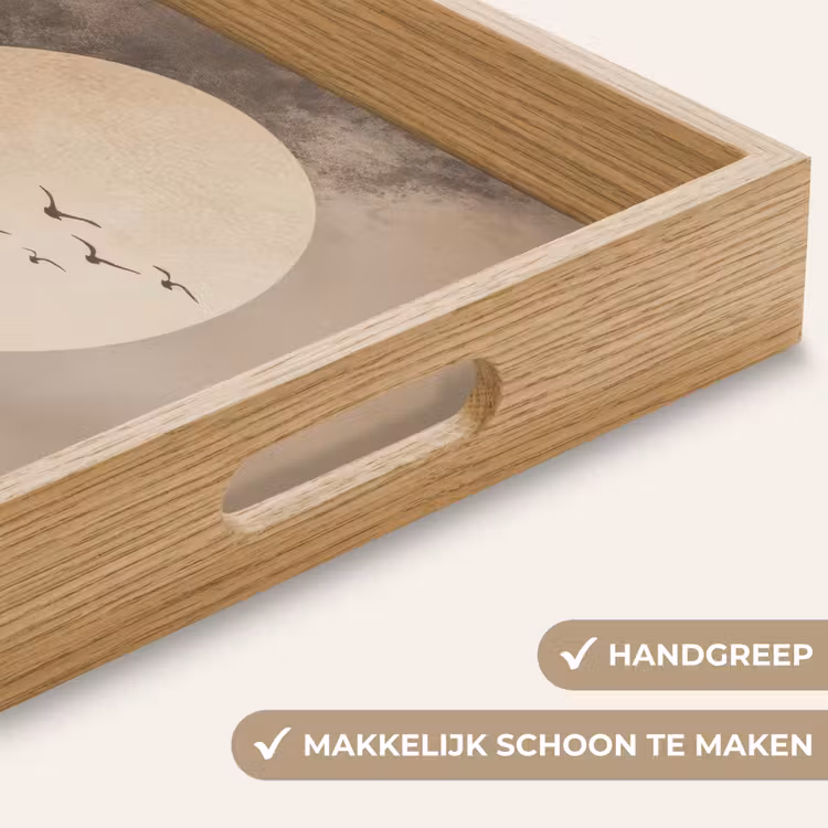 Dienblad - Vogel - Beige - Japandi — 8