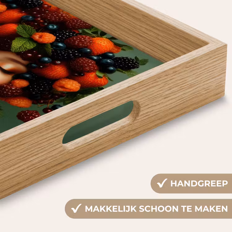 Dienblad - Vrouw - Aardbeien - Frambozen - Bramen - Bessen — 8