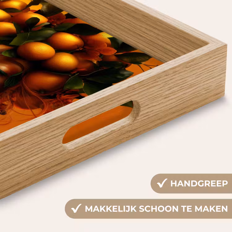 Dienblad - Vrouw - Citroenen - Bloesem - Geel — 8