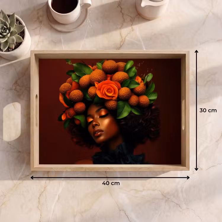 Dienblad - Vrouw - lychee - exotisch — 7