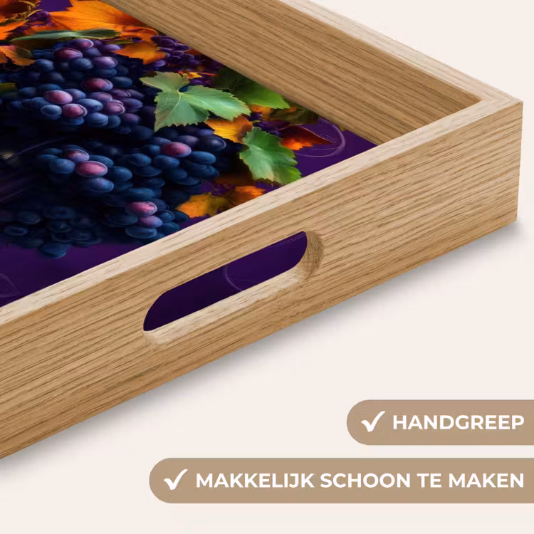 Dienblad - Vrouw - Paars - Druiven — 8