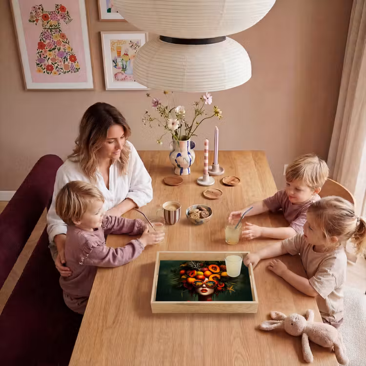 Dienblad - Vrouw - Vruchten - Papaja - Ananas — 5
