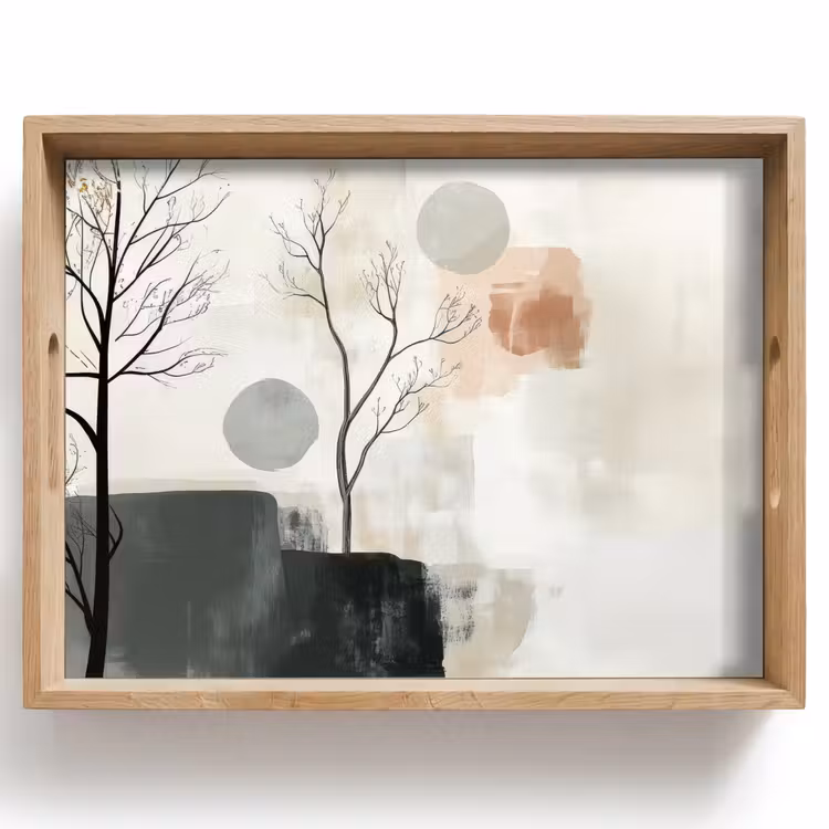 Dienblad - Wabi sabi - Beige - Plant — 1