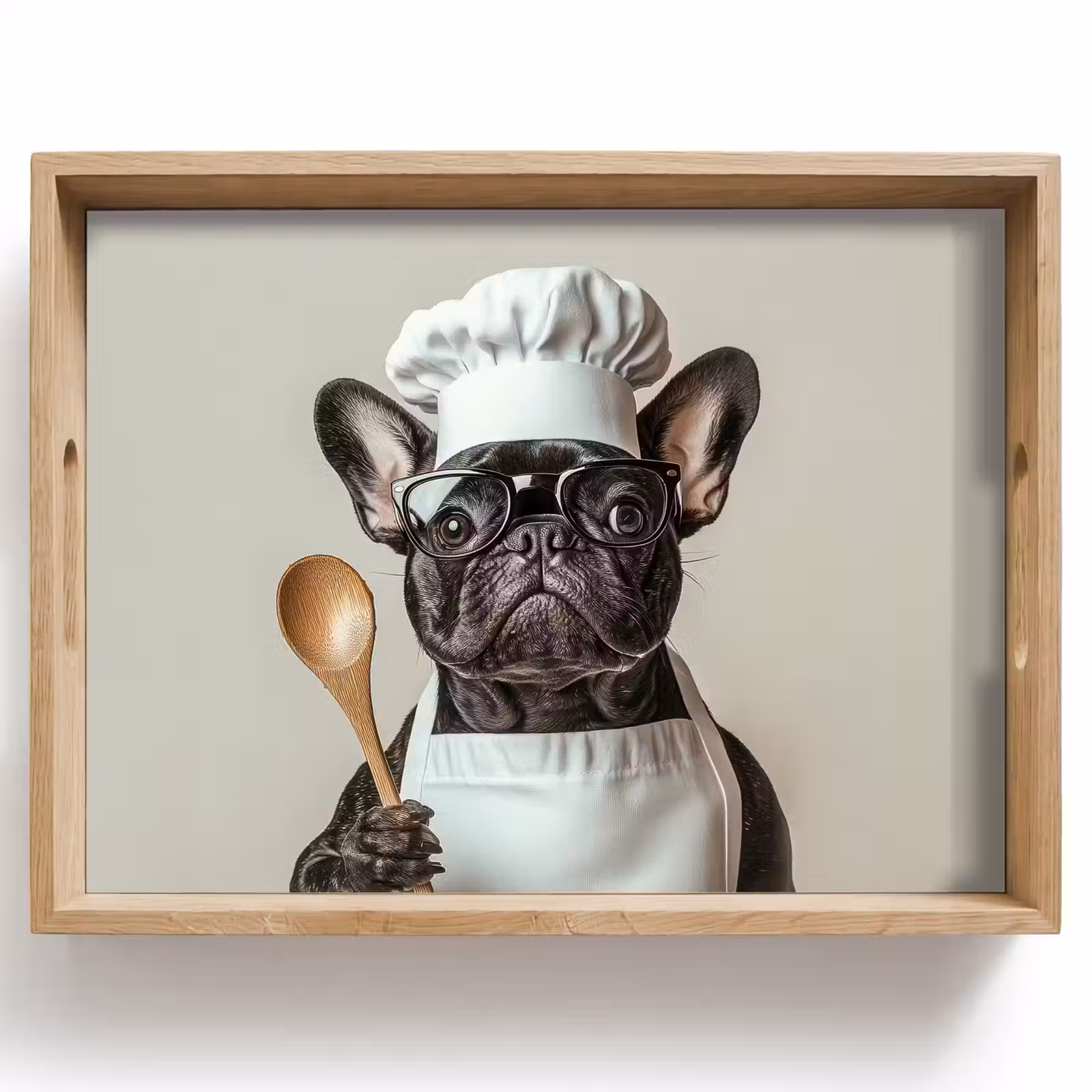 Dienblad - Bril - Hond - Kok — 1