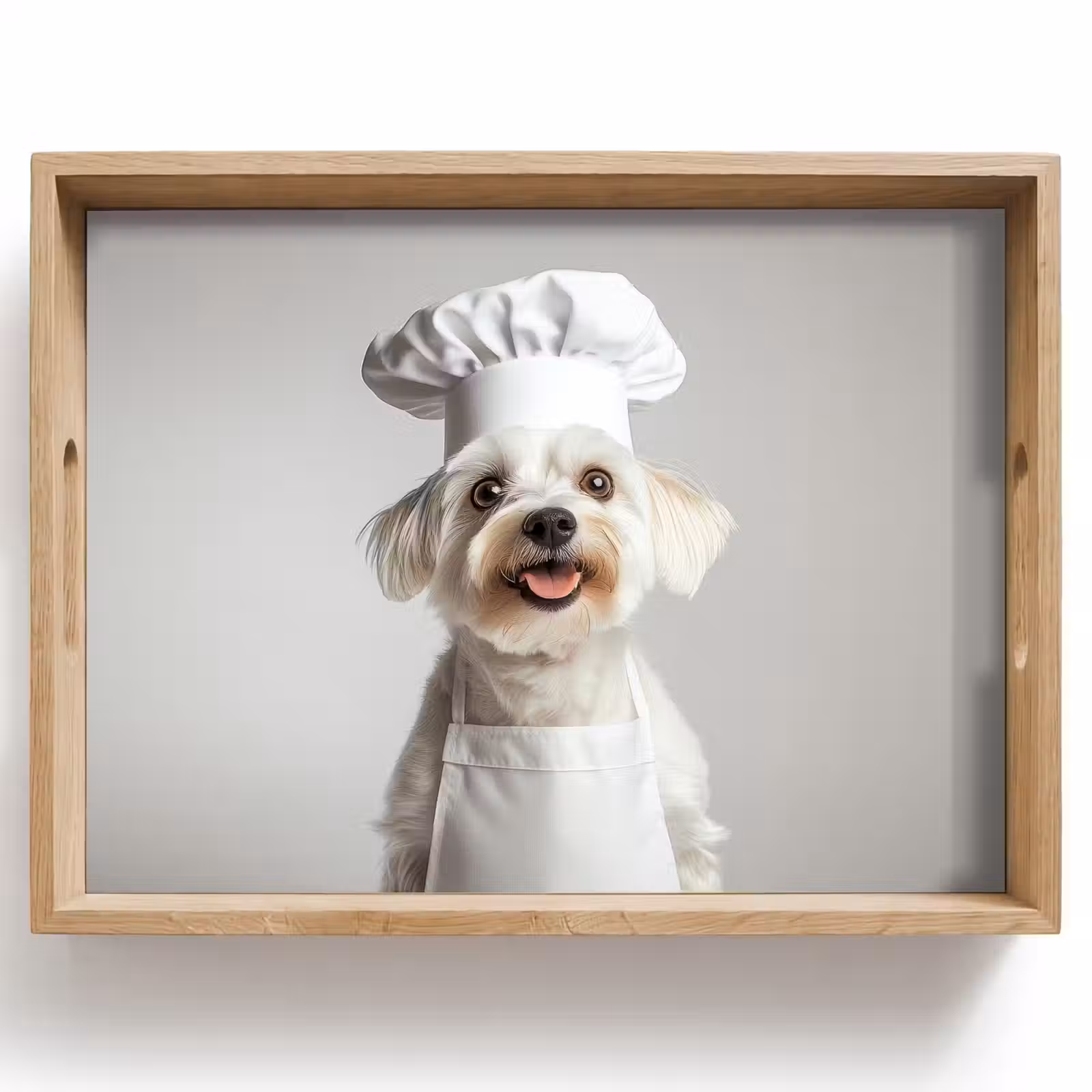 Dienblad - Hond - Wit - Kok — 1
