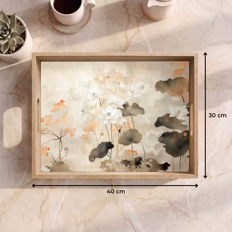 Dienblad - Bloemen - Japandi - Wabi sabi — 7