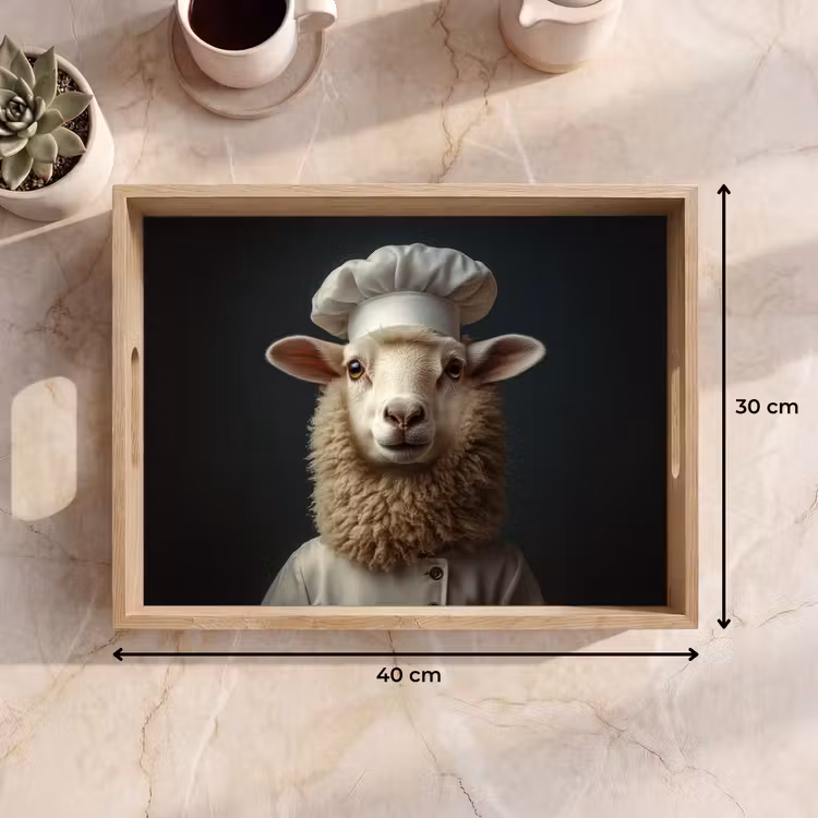 Dienblad - Schaap - Wol - Kok — 7