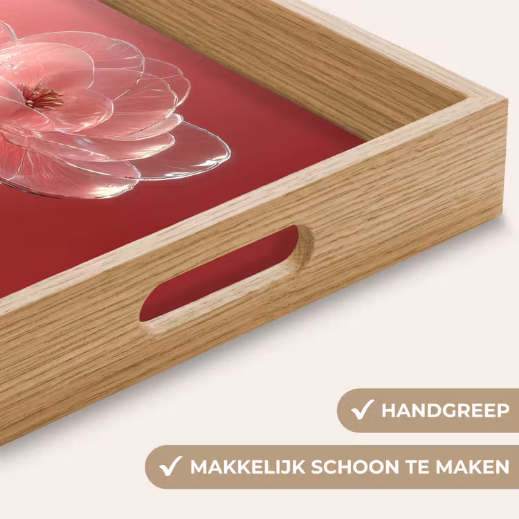 Dienblad - Sierlijk - Bloem - Roze - Glazen — 8