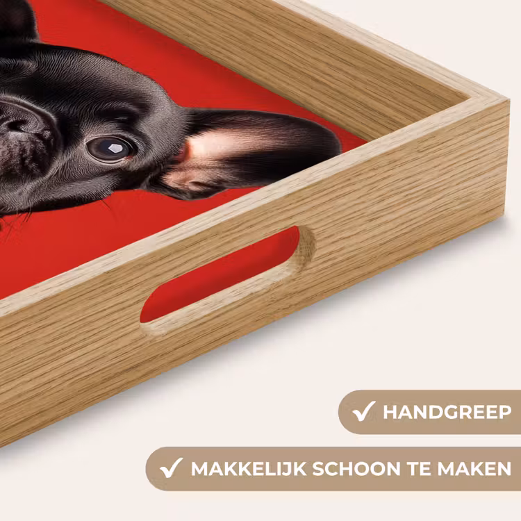 Dienblad - Amor - Hond  - Hartje - Rood — 8