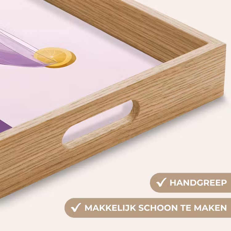 Dienblad - Cocktail - Paars - Minimalistisch - Citroen — 8