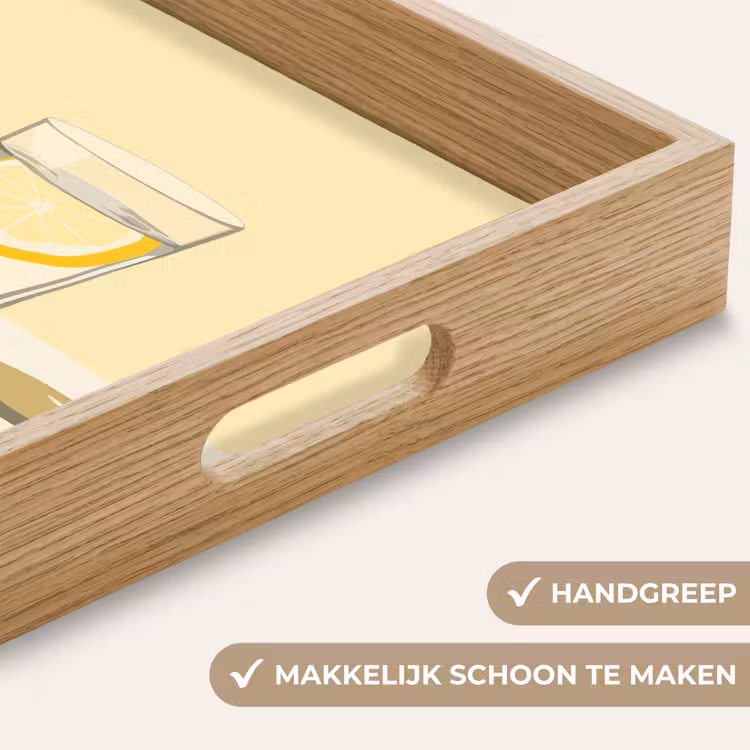 Dienblad - Glas - Citroenschijfjes - Geel — 8