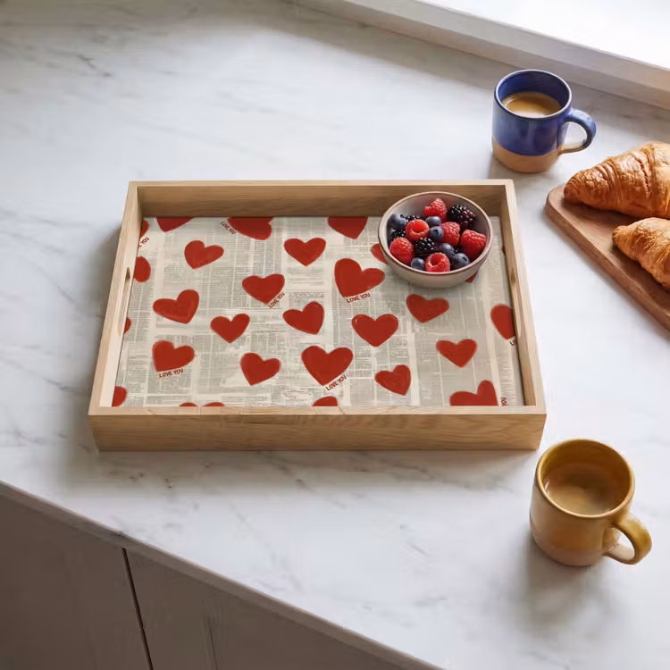 Dienblad - Hartjes - Krant - Loveyou — 3
