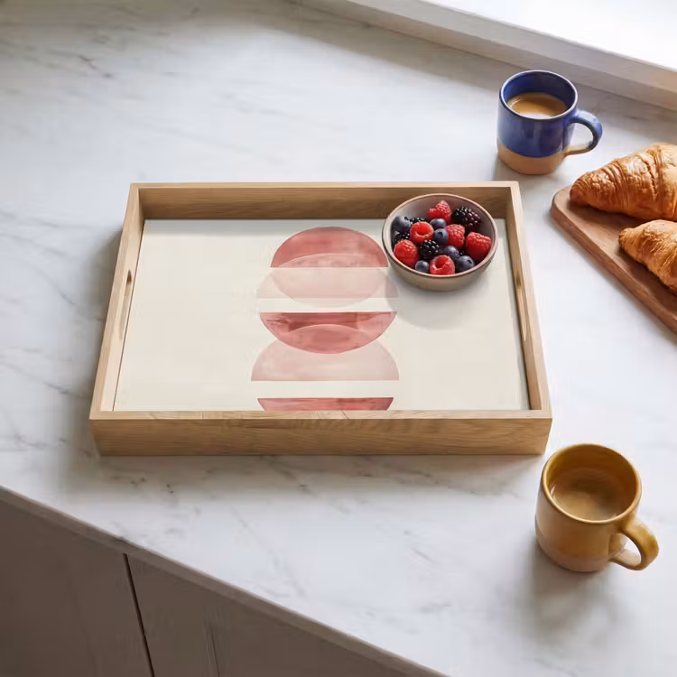 Dienblad - Minimalistisch - Cirkels - Roze — 3