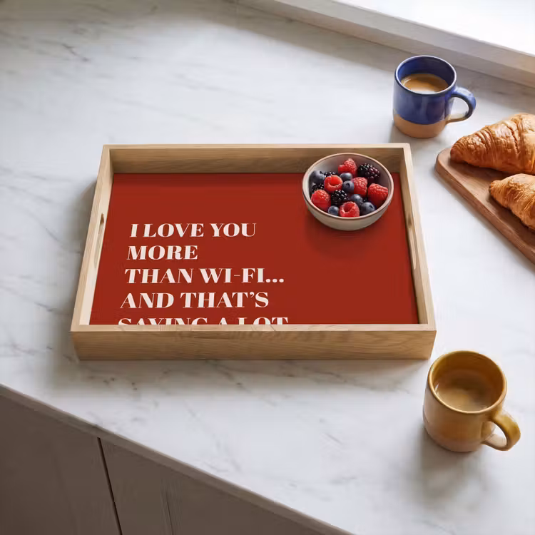 Dienblad - Rood - Quote - Liefde — 3