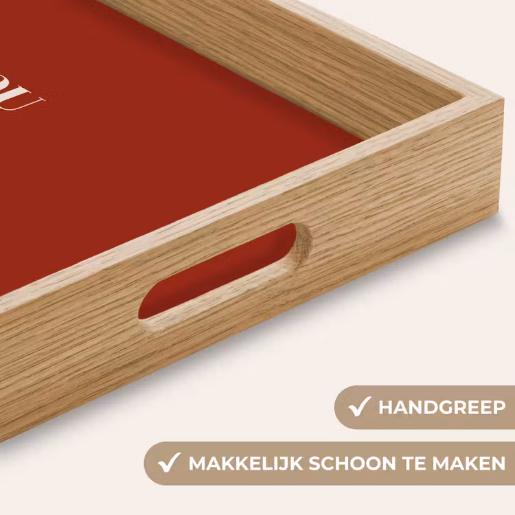 Dienblad - Rood - Quote - Liefde — 8