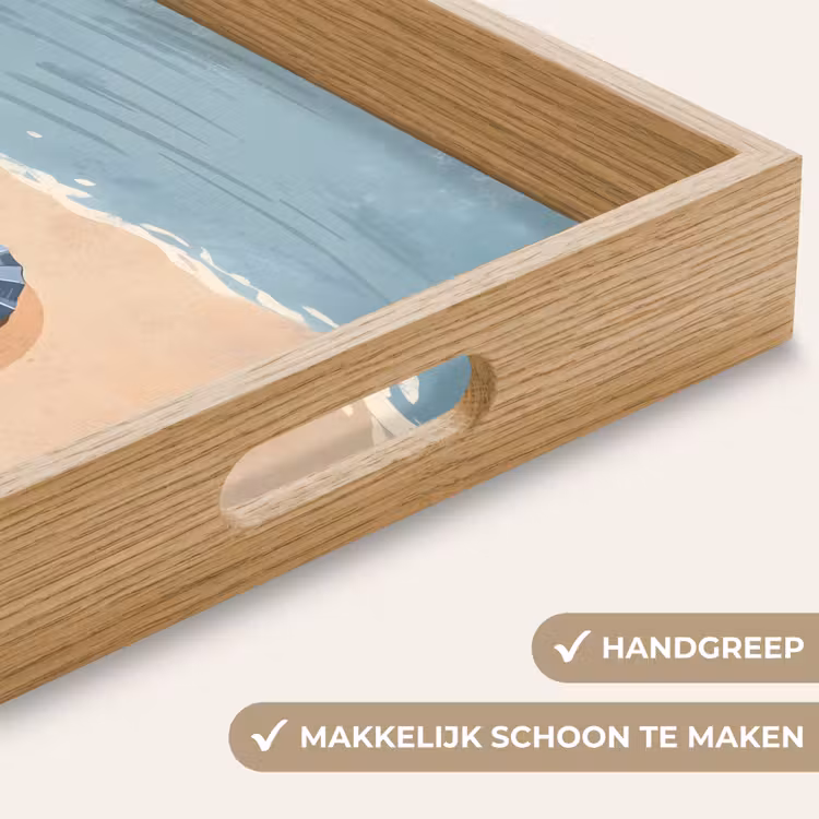 Dienblad - Strandlaken - Strepen - Parasol - Strand — 8