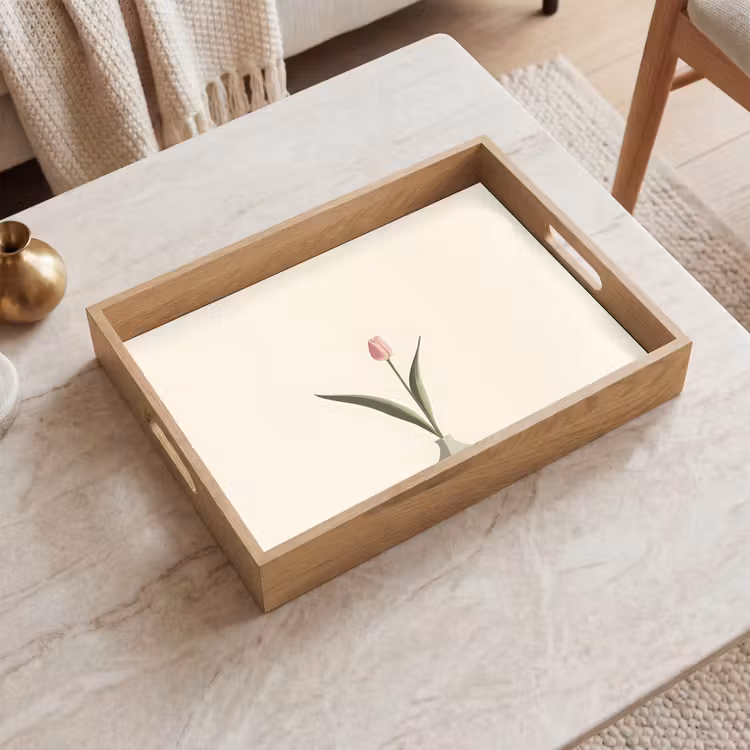 Dienblad - Tulp - Vaas - Beige — 2