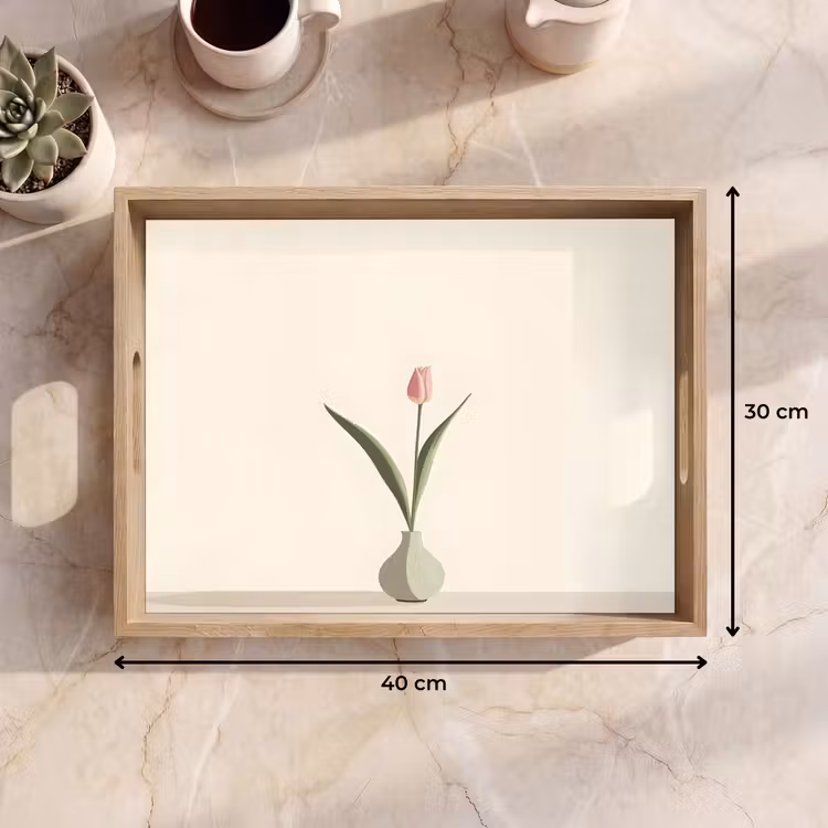 Dienblad - Tulp - Vaas - Beige — 7