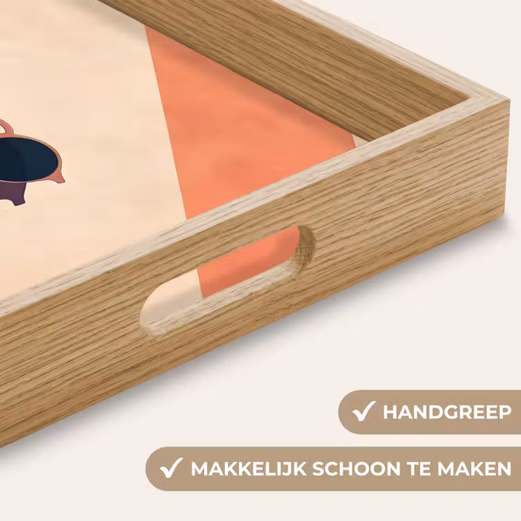Dienblad - Zonnebril - Schaduw - Oranje - Minimalistisch — 8