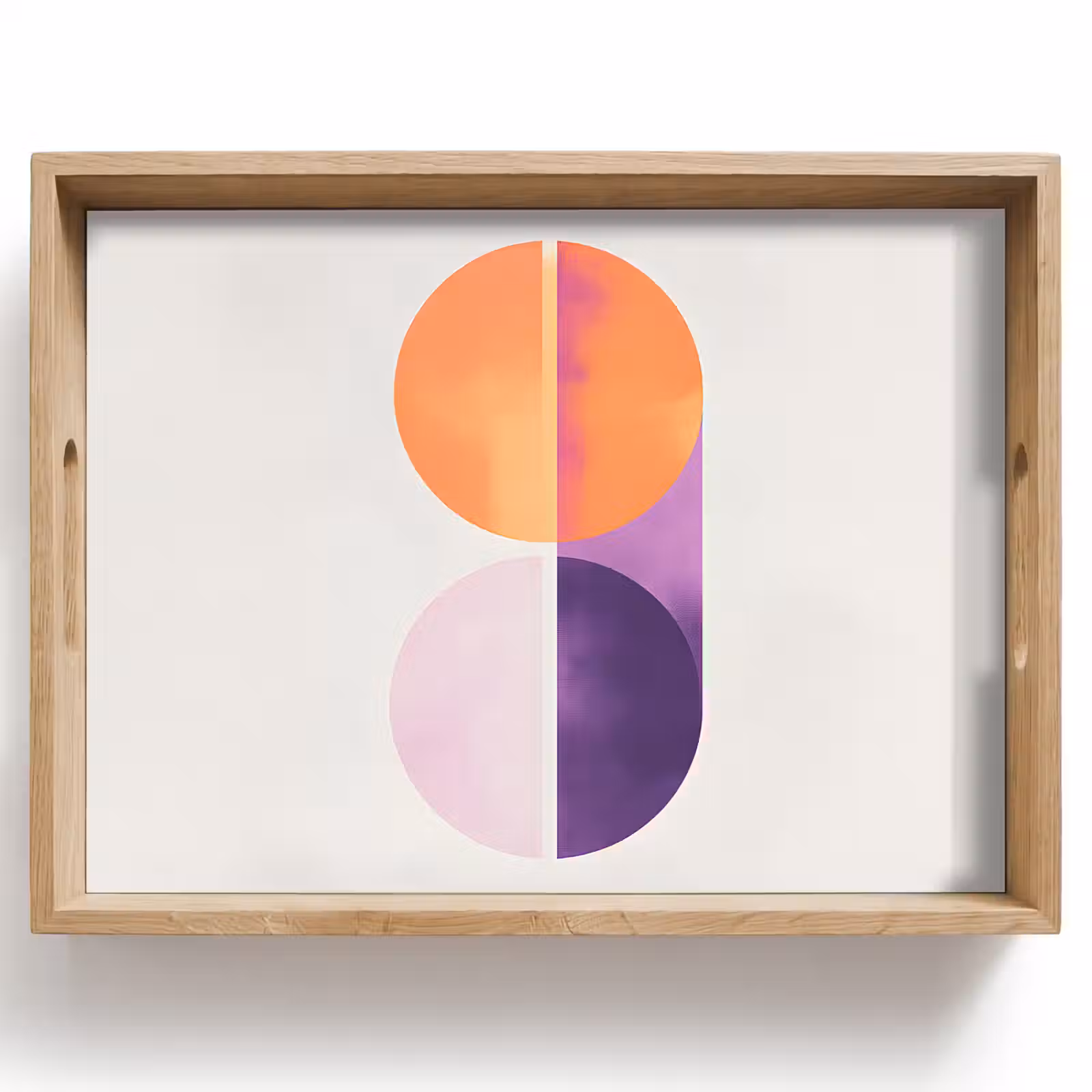Dienblad - Cirkels - Abstract - Paars — 1