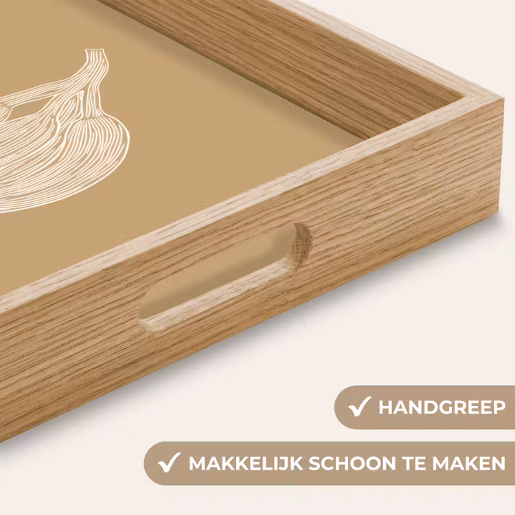 Dienblad - Bananen - Beige - Lijntekening - Minimalistisch — 8