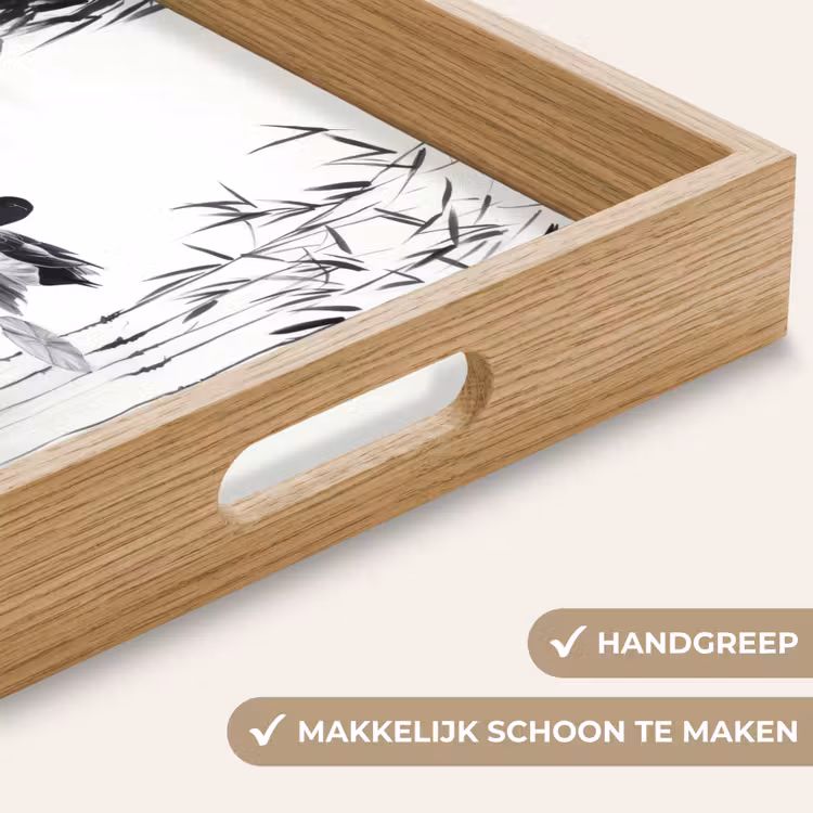 Dienblad - Eenden - Waterlelies - Riet - Zwart — 8
