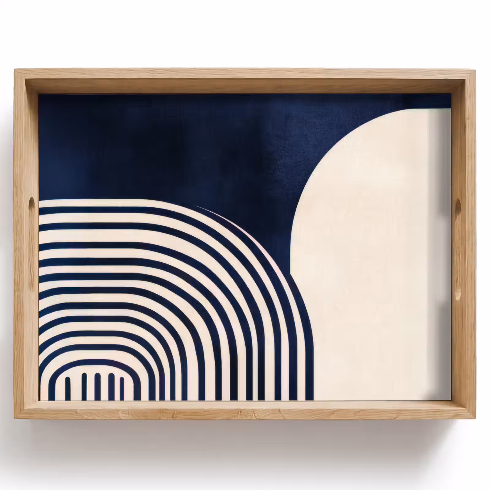 Dienblad - Donkerblauw - Abstract - Lijnen — 1